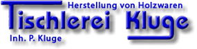 Logo - Tischlerei Kluge
